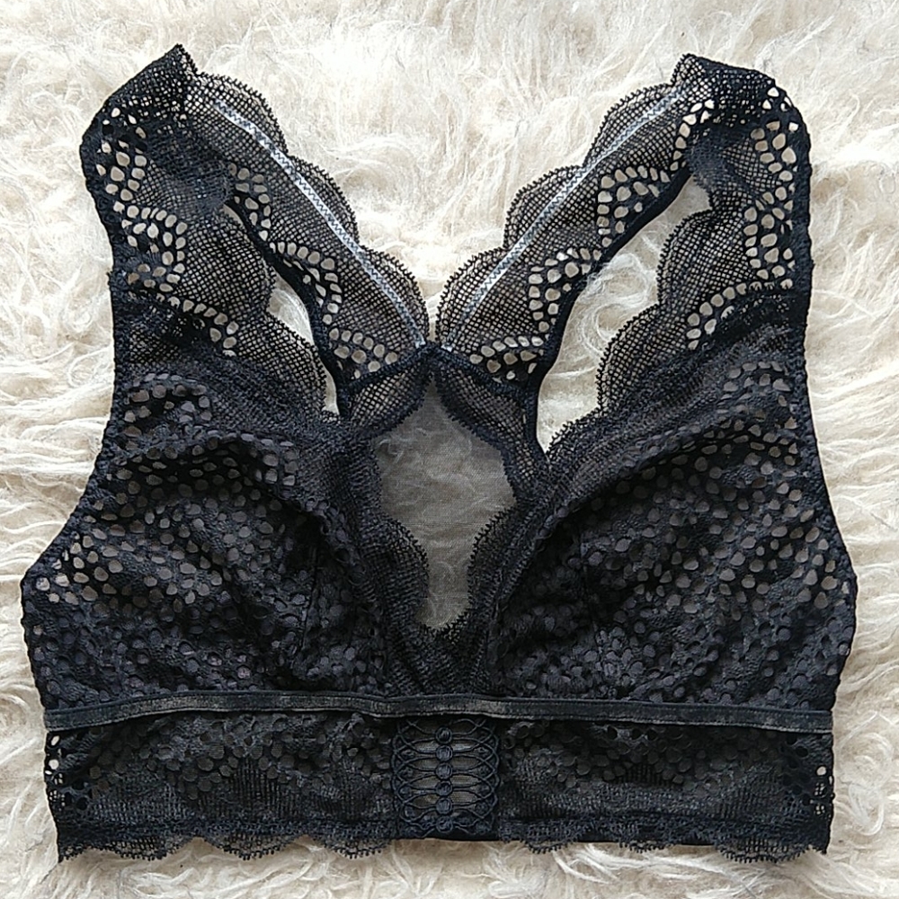 Victoria's Secret Black Lace Bralette S